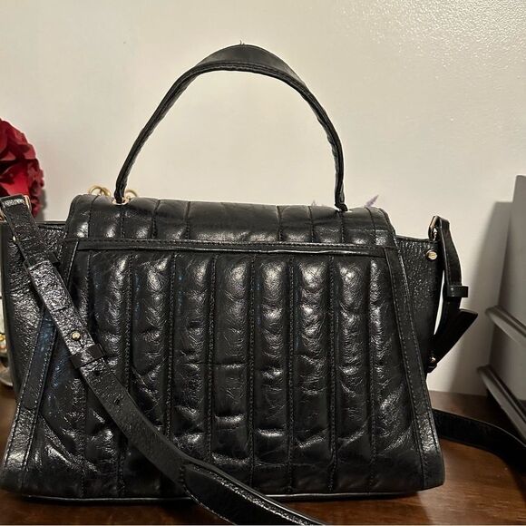 Michael Kors Whitney Large Quilted Leather Satchel Shoulder Black - Picture 6 of 9